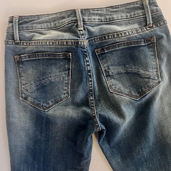 Driftwood Jackie Embroidered Skinny Jeans Blue Denim Aztec Trim 26 EUC - Picture 5 of 8